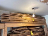 pile of assorted hard wood incl some wormy chestnut - oak - and others