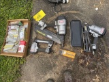 3 Senco nail guns - nails