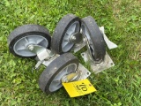 set of 4 caster wheels