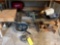 Bottle Jack, Scrap Wood, Corded Drill, Lawnmower Blades