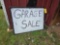 Porcelain Garage Sale Sign