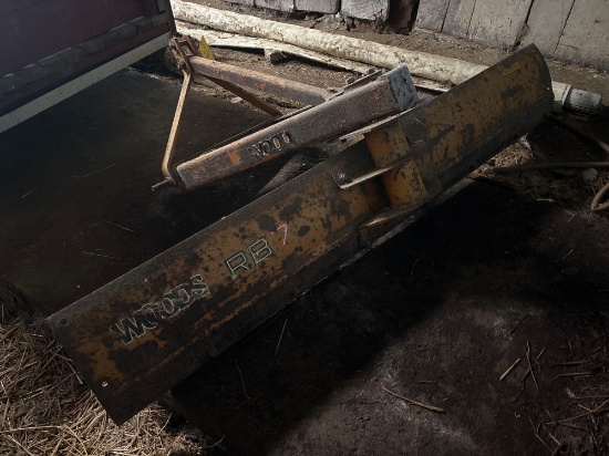 Woods RB7 3pt. adjustable back blade