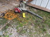 electric blower, circular saw and power cord