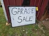 Porcelain Garage Sale Sign