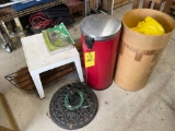 Trash Bin / Tarps / Outdoor Stool and Umbrella Base / Planter
