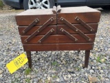 Early Wood Sewing Box
