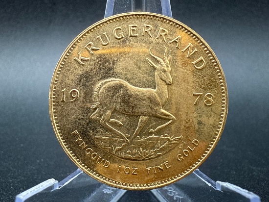 1978 Gold 1 oz. .999 Gold South Africa Krugerrand