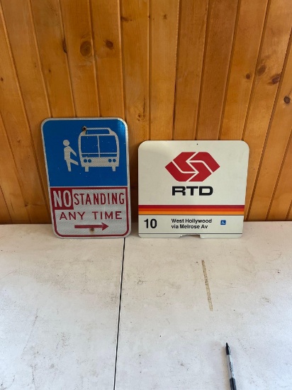 RTD sign and no standing bus sign | Guns & Military Artifacts | Online ...