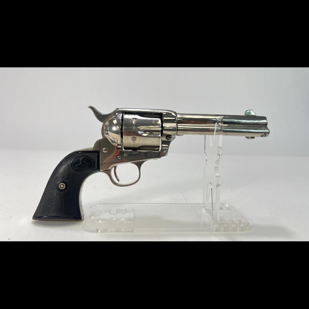 Colt SAA .45 Cal SN 221943 Nickel Finish Revolver | Proxibid