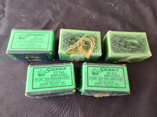 70 Sierra 22 Cal Bench-Rest 53 Grain .224 Hollow Point Bullets | Guns ...