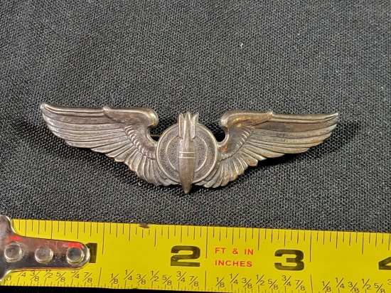 WWII WW2 US Army Air Corps Force Bombardier Wings A.E. Co Utica ...