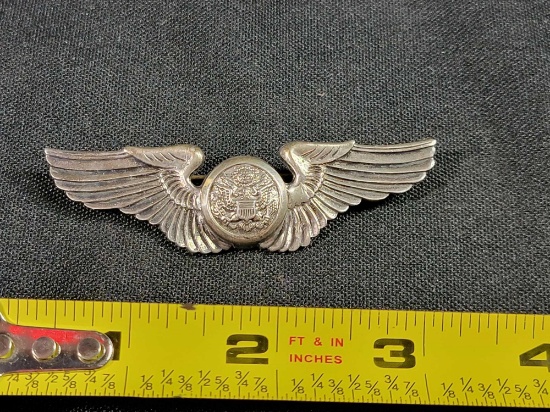 WWII US Army Air Corps Force Crew Member Wings Sterling Silver | Online ...