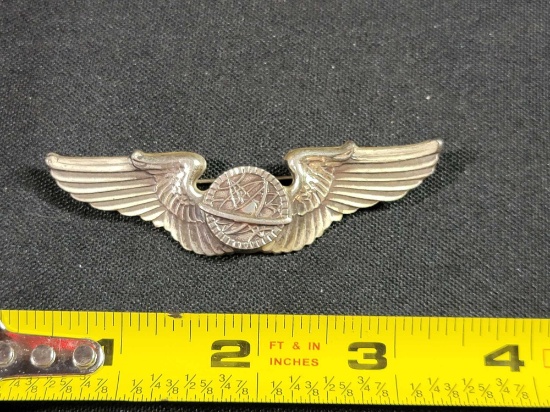 WWII US Army Air Corps Force Navigator Wings Sterling Silver | Online ...