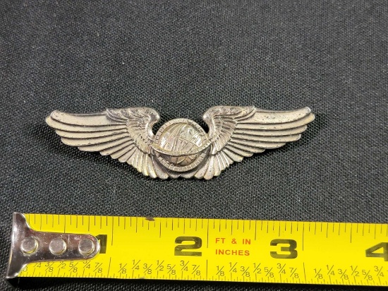 WWII WW2 US Army Air Corps Force Navigator Wings Sterling Silver ...
