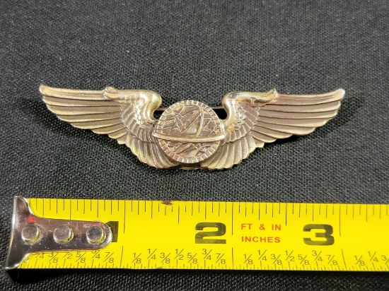 WWII US Army Air Corps Force Navigator Wings Sterling Silver | Online ...