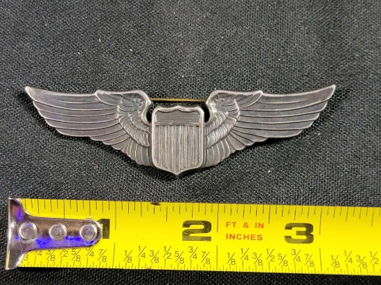 Pre WWII US Army Air Corps Force Pilot Wings Sterling Silver | Art ...