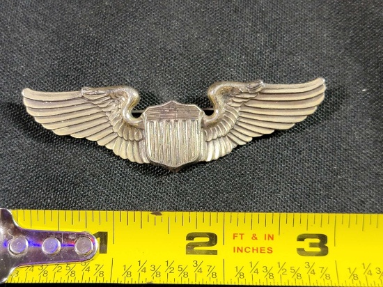 WWII US Army Air Corps Force Pilot Amcraft Wings Sterling Silver | Art ...