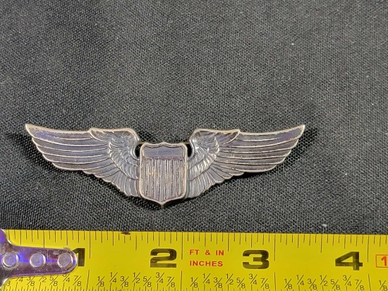 Pre WWII US Army Air Corps Force Pilot Wings Sterling Silver | Art ...