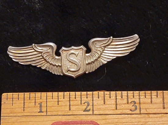 WWII US Army Air Corps Force Service Pilot Wings Meyer Sterling | Art ...