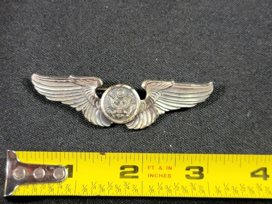 WWII WW2 US Army Air Corps Force Crew Wings Sterling Silver | Online ...