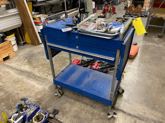 Hand Tools Cart Rolling Tool Cart with Assorted Tools | Heavy Construction Equipment ...