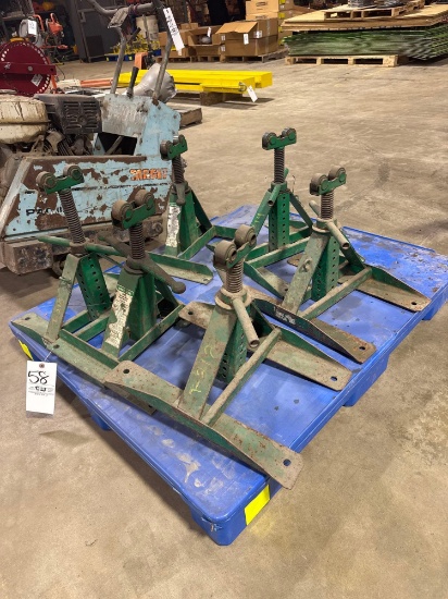 6- Greenlee 687 screw type reel stands.