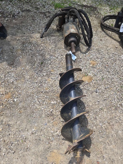 Bobcat Excavator Hydraulic Auger Attachment