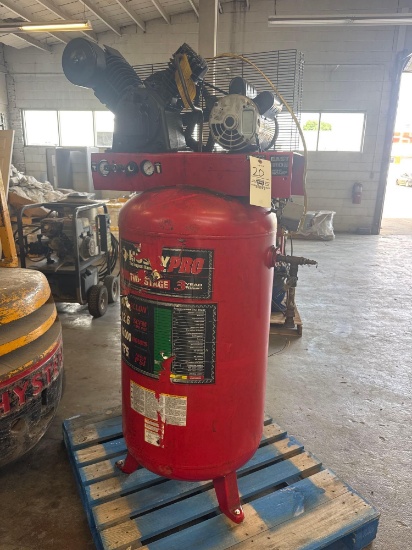 Husky 80 gallon vertical air compressor.