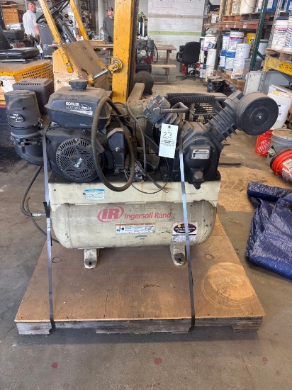Ingersoll Rand gas air compressor with Kohler engine