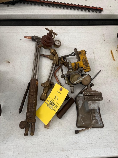 Assorted torch pieces and gages