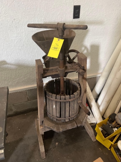 Vintage cider press