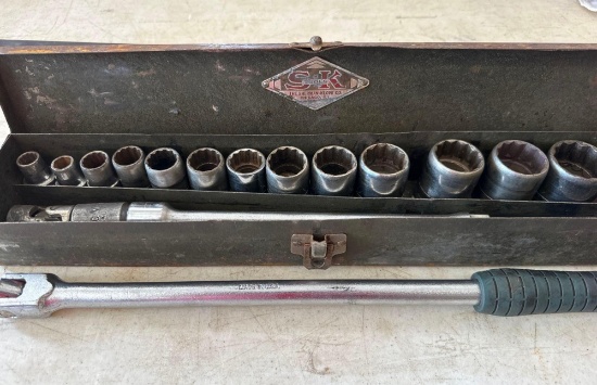 S and K breaker bar, extensions, and socket set
