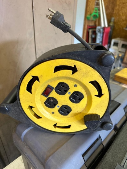 electrical extension cord on reel