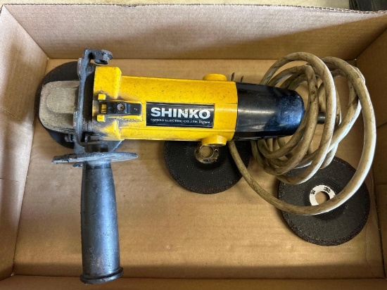 Shinko Side Grinder and Box of Tools