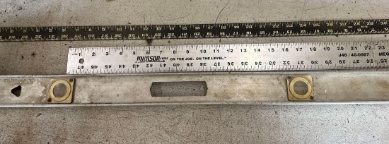 4 foot level and measuring sticks