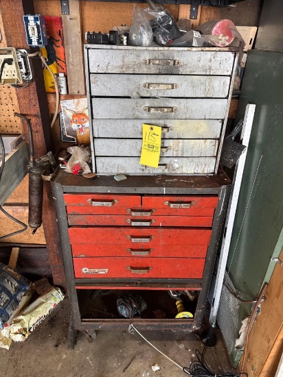 Tool box on casters - Mostly full of hardware, drill bits and small tools