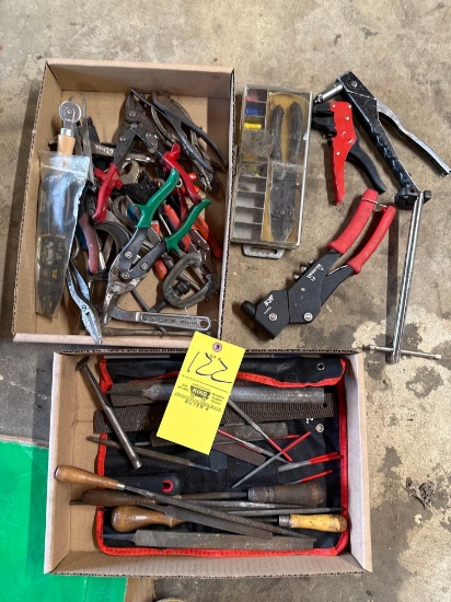 Files, rasps, side cutters, plyers