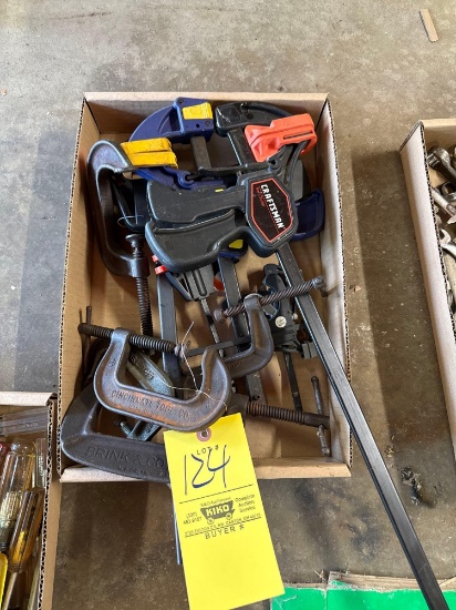 Box of speed clamps and C clamps