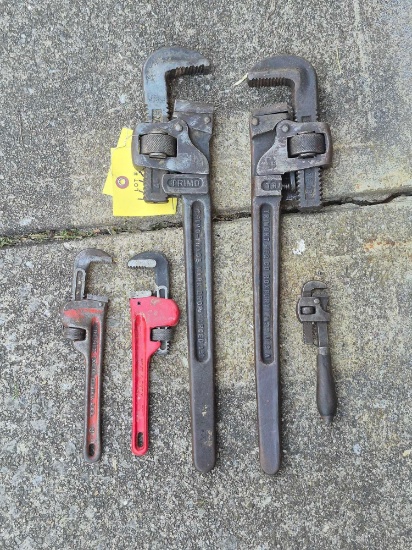 Assortment of Pipe Wrenches
