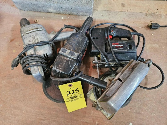 Corded Hand Tools - Craftsman Jig Saw, Craftsman Grinder, Drill, Master Craft Jig Saw
