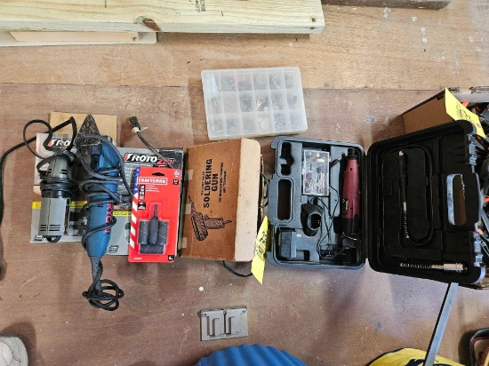 Roto Zip Accessories, Weller Soldering Irons, Rotary Tools, Ryobi Sander