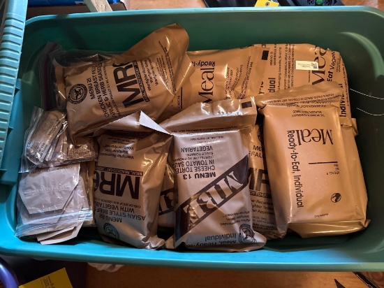 Box full of MREs