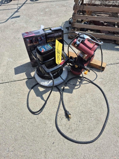 Chicago Electric Blade Sharpener, Heat Gun, & 10 In. Orbital Polisher