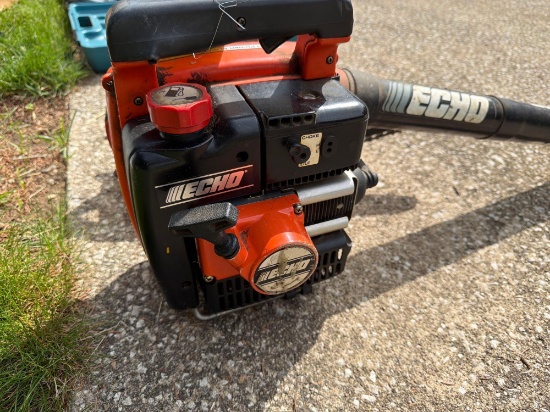 Echo gas blower and older chain saw