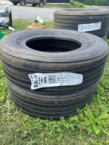 (2) new 8 ply 9.5L-15 - bid x 2