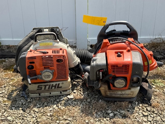 Stihl BR420C and Husqvarna 150BT backpack blowers