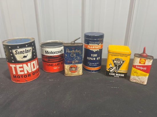 Assorted Gas and Oil Advertising Cans