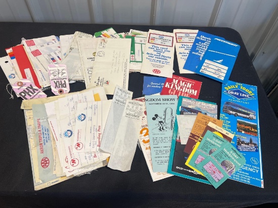 Vintage Travel Items, Tickets, Pamphlets, Walt Disney