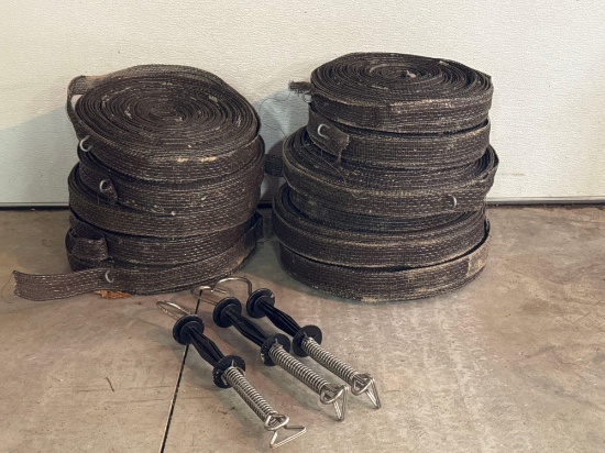 11 rolls 1.5in electric tape fencing with three hook connectors