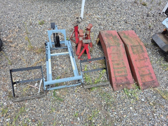 Pro-Lift Lawn Tractor Lift, Metal Ramps, & Jack Stands